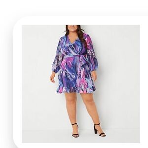 Melonie Plus Size wrap dress